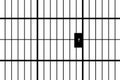prisoner jail bar door with lock design