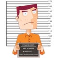 Prisoner number twelve with police data board