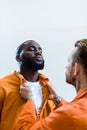 prisoner threatening african american cellmate