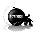 Prisoner To Depression Royalty Free Stock Photo