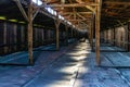 Prisoners barracks at Auschwitz II Birkenau WWII Nazi concentration camp Royalty Free Stock Photo