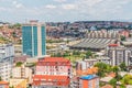 Pristina aerial with Boris and Ramiz sports hall