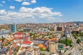 Pristina aerial with Boris and Ramiz sports hall