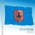 Pristina city pennant flag, Kosovo, Europe