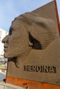 The Heroinat Memorial is a typographic sculpture in Pristina, Kosovo