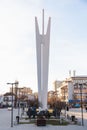 The Monumnet of Unity and Brotherhood located on Adem Jashari Square in Pristina, Kosovo