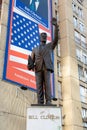 Statue of Bill Clinton as a sign of gratitude in Pristina, Kosovo Royalty Free Stock Photo