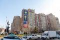 Statue of Bill Clinton as a sign of gratitude in Pristina, Kosovo Royalty Free Stock Photo