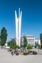 Kosovo Brotherhood and Unity monument at Adem Jashari Square