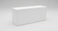 Blank White Rectangular Product Box Mockup on Grey Background Royalty Free Stock Photo