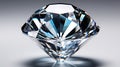 Pristine Brilliant Cut Diamond with Radiant Sparkle and Perfect Clarity. AI generation Royalty Free Stock Photo