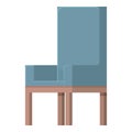 Pristine chair textile icon cartoon vector. Coziness comfort