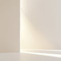 Pristine clean white background with subtle light gradient clean surface soft shadow Royalty Free Stock Photo