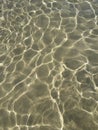 Pristine clear water on the Adriatic sandy beach