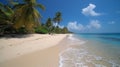 Pristine coastline and clear blue sky Royalty Free Stock Photo