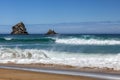The pristine coastline at Sandfly Bay Royalty Free Stock Photo