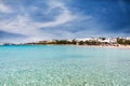 The pristine, crystal clear waters of Koufonisia Islands Royalty Free Stock Photo