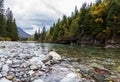 Pristine glacial river flow