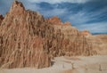 Pristine landscape view of Cathedral Gorge State Park in Nevada Royalty Free Stock Photo