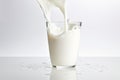 Pristine Milk splash background. Generate Ai