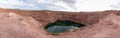 Pristine natural beauty of the deep blue Hidden Lake near the Timna park,surrounded by mountains near Eilat city, Arava Valley, Royalty Free Stock Photo