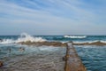 Pristine and natural Salt rock tidal pool in Dolphin coast Ballito Kwazulu Natal South Africa