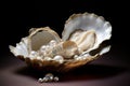Pristine Pearls oyster white. Generate Ai