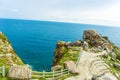 Pristine sea with rocky cliff at Dai Lanh cape point, Mui Dien, Phu Yen province, easternmost of Viet nam. Royalty Free Stock Photo
