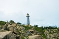 Pristine sea with rocky cliff a.t Dai Lanh cape point, Mui Dien, Phu Yen province, easternmost of Viet nam