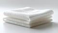 Sterile White Medical Gauze Pads Stacked on a Table Royalty Free Stock Photo