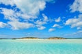 A Perfect Beach Day in the Exumas, Bahamas. Royalty Free Stock Photo