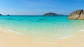 Pristine, Tropical, White Sand Beach in Southeast Asia Royalty Free Stock Photo