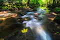 Pristine waterfalls deep in the woods, in autumn