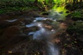 Pristine waterfalls deep in the woods, in autumn