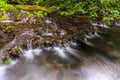 Pristine waterfalls deep in the woods, in autumn