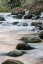 The pristine waters of the Savegre River. Costa Rica Royalty Free Stock Photo