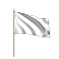 Waving White Flag Symbolizing Surrender or Truce with Neutral Background Indicating Negotiation and Peace Royalty Free Stock Photo