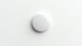 Pristine White Glossy Button A HighQuality Detailed Studio Shot for Modern Design Projects Royalty Free Stock Photo