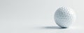 A pristine white golf ball on a pure white backdrop , item, texture, clean Royalty Free Stock Photo