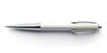 Pristine White Pen A Blank Canvas for Professional Writing Top View Sharp and Ready to Write Royalty Free Stock Photo