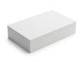 A pristine white rectangular block with a textured surface stands alone Royalty Free Stock Photo