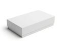 A pristine white rectangular box with a matte finish standing upright Royalty Free Stock Photo