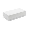 A pristine white rectangular box with a simple and elegant design Royalty Free Stock Photo