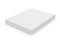 A pristine, white, rectangular object with smooth, flat surfaces and sharp edges Royalty Free Stock Photo
