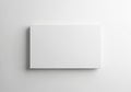 A pristine white rectangular object standing upright against a white background Royalty Free Stock Photo