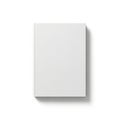 A pristine white rectangular object standing upright against a stark white background Royalty Free Stock Photo