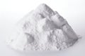 Pristine White Salt Pile Isolated on White Background. Generative ai