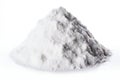 Pristine White Salt Pile Isolated on White Background. Generative ai