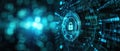 Privacy Characters And Abstract Elements Enhancing Digital Security Background