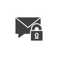 Privacy communication vector icon Royalty Free Stock Photo